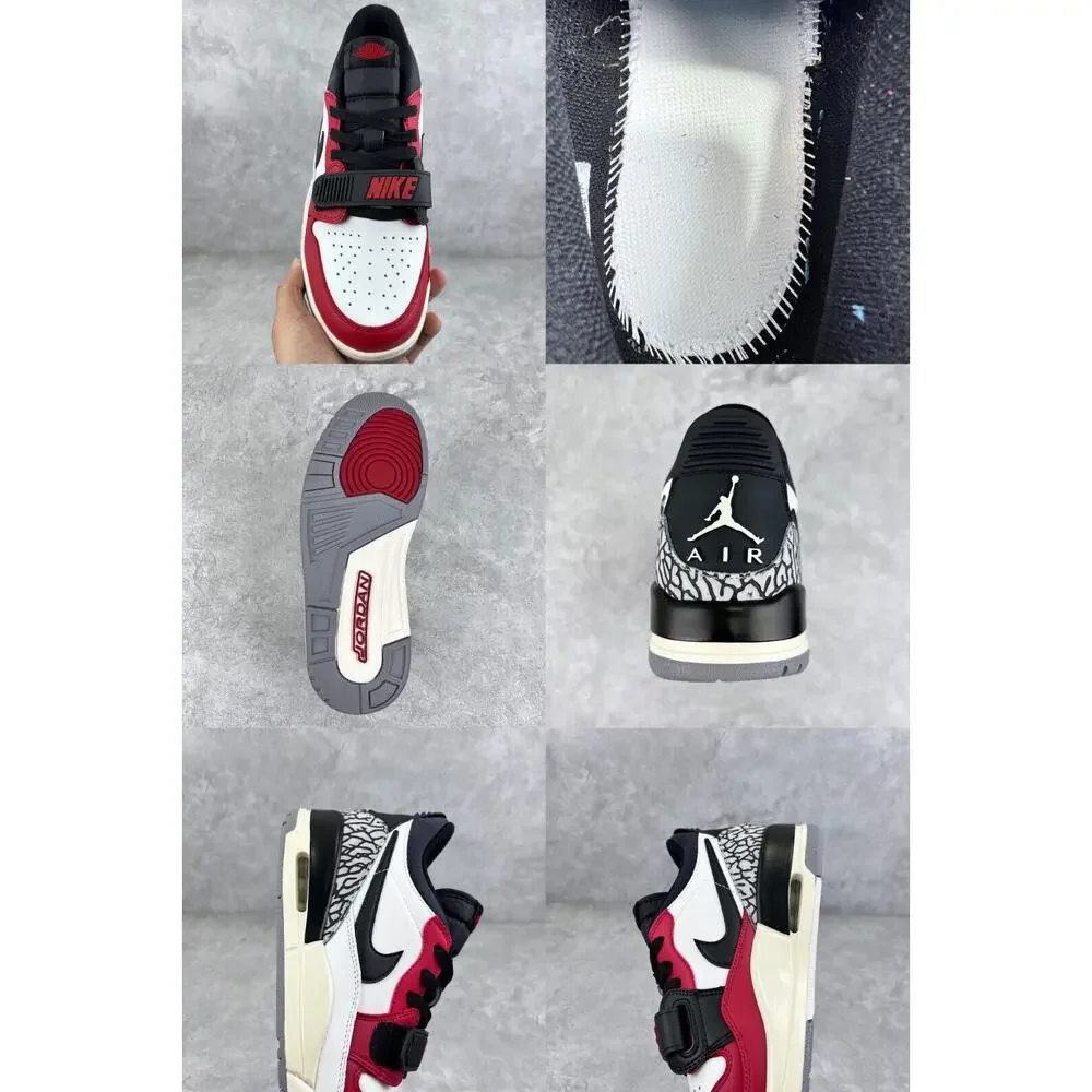 Nike Air Jordan Legacy 312 Low Chicago Mens Size 13 White Red Black CD7069 106 - Picture 16 of 16